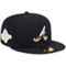 New Era Men's Black Atlanta Braves Multi-Color Pack 59FIFTY Fitted Hat - Image 1 of 4