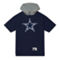 Mitchell & Ness Men's Navy Dallas Cowboys game Short Sleeve Hoodie - Image 3 of 4