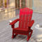 Flash Furniture 2PK Adirondack Rocking Chairs with Cupholder - Image 2 of 5