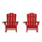 Flash Furniture 2PK Adirondack Rocking Chairs with Cupholder - Image 5 of 5