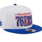 New Era Men's White Philadelphia 76ers Team Stack 9FIFTY Snapback Hat - Image 1 of 4