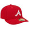 New Era Men's Scarlet Atlanta Braves Low 59FIFTY Fitted Hat - Image 4 of 4