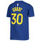 Nike Youth Stephen Curry Royal Golden State Warriors Logo Name & Number Performance T-Shirt - Image 4 of 4