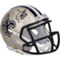Fanatics Authentic Derek Carr New Orleans Saints Autographed Riddell Speed Mini Helmet - Image 2 of 3