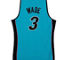 Mitchell & Ness Men's Dwyane Wade Blue Miami Heat Hardwood Classics 2005/06 Tropical Swingman Jersey - Image 4 of 4