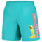 Mitchell & Ness Men's Teal San Antonio Spurs 5x s Heritage Shorts - Image 3 of 4