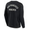 Unisex Fanatics Signature Black San Francisco 49ers Super Soft Pullover Crew Sweatshirt - Image 4 of 4