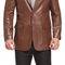 BGSD Men Classic Two-Button Lambskin Leather Blazer - Regular & Tall - Image 2 of 4