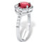 PalmBeach Simulated Birthstone and CZ .925 Silver Ring - Image 2 of 5