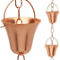 Marrgon Copper Rain Chain Bell Style Cups for Gutter Downspout Replacement 3' - Image 1 of 5