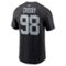 Nike Men's Maxx Crosby Black Las Vegas Raiders Player Name & Number T-Shirt - Image 4 of 4