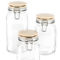 Martha Stewart Rindleton 3 Piece Glass Canister Set with Ceramic Lids in Off-Whi - Image 2 of 5