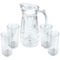 Gibson Home Jewelite Glass Pitcher and Tumbler Set - Image 1 of 5