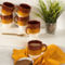 Gibson Home Yellowstone 6 Piece 12 Ounce Stoneware Mug Set in Brown and White - Image 4 of 5
