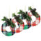 Martha Stewart Holiday Wreath Ornament 4 Piece Set in Red and Green - Image 1 of 5