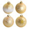 Martha Stewart Holiday Ball Ornament 4 Piece Set in Gold - Image 1 of 5