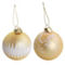 Martha Stewart Holiday Ball Ornament 4 Piece Set in Gold - Image 4 of 5