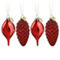 Martha Stewart Holiday Pointy Ball and Pinecone 4 Piece Ornament Set in Red - Image 1 of 5