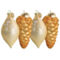 Martha Stewart Holiday Pointy Ball and Pinecone 4 Piece Ornament Set in Gold - Image 1 of 5