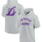 Fanatics Signature Unisex Fanatics Signature Gray Los Angeles Lakers Super Soft Fleece Short Sleeve Pullover Hoodie - Image 1 of 4