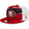 New Era Men's Scarlet San Francisco 49ers Tear Trucker 9FIFTY Snapback Hat - Image 1 of 4