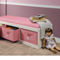 Badger Basket Kid's Storage Bench with Cushion and Three Bins - Image 2 of 5