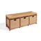 Badger Basket Kid's Storage Bench with Woven Top and Baskets - Image 1 of 5