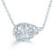 Royal Aura 14K White Gold 1 1/4CTW Diamond Sideway Pear Shape Necklace - Image 1 of 4