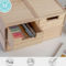 Martha Stewart 3PK Wooden Storage Box with Drawers - Image 3 of 5