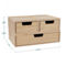 Martha Stewart 3PK Wooden Storage Box with Drawers - Image 4 of 5