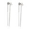 Gucci Running G Diamond Drop Earrings in 18k White Gold 0.56 CTW Pre-Owned - Image 2 of 3