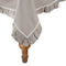 Xia Home Fashions, Ruffle Trim Taupe with White Lace Tablecloth, 72 by 108-Inch - Image 1 of 2