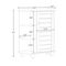 RiverRidge Brookfield Single Door Floor Cabinet with Side Shelves - Image 3 of 5