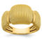 18K Gold Italian Elegance SEMI-SOLID TEXTURED RING SIZE 8 - Image 1 of 5