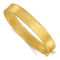 18K Gold Italian Elegance SOLID HAMMERED HINGED BANGLE - Image 1 of 5