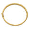 18K Gold Italian Elegance SOLID HAMMERED HINGED BANGLE - Image 2 of 5