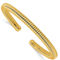 18K Gold Italian Elegance 4MM SEMI-SOLID CUFF BANGLE - Image 1 of 5