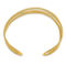 18K Gold Italian Elegance SEMI-SOLID POLISHED GEOMETRIC SHAPES CUFF BANGLE - Image 2 of 4