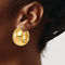 18K Gold Italian Elegance SEMI-SOLID 24MM ROUND HOOP EARRINGS - Image 5 of 5