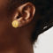 18K Gold Italian Elegance SEMI-SOLID 14MM BASKET WEAVE BUTTON POST EARRINGS - Image 5 of 5