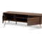 Baxton Studio Landen Walnut Brown and Gold Finished Wood TV Stand - Image 2 of 5