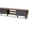 Baxton Studio Clapton Multi-Tone Grey and Walnut Brown Wood TV Stand - Image 1 of 5