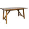 Flash Furniture Solid Wood Dining Table - Image 4 of 5
