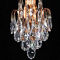 Manor Luxe, Bloom Contemporary Glass Crystal Chandelier w/ Edison Bulb Pendant - Image 2 of 2