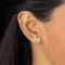 PalmBeach Diamond Accent 18k Gold-Plated Butterfly Stud Earrings - Image 3 of 4