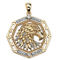 PalmBeach Men's Diamond Accented Eagle Pendant in Gold-Plated Sterling Silver - Image 1 of 4