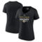 Fanatics Branded Women's Black Boston Bruins Authentic Pro V-Neck T-Shirt - Image 1 of 4