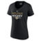 Fanatics Branded Women's Black Boston Bruins Authentic Pro V-Neck T-Shirt - Image 3 of 4