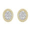 Royal Aura 14K Yellow Gold 1/2CTW Diamond Stud Earring - Image 1 of 4