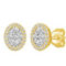 Royal Aura 14K Yellow Gold 1/2CTW Diamond Stud Earring - Image 3 of 4